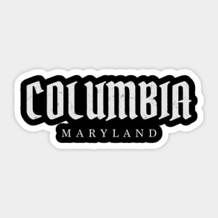 Columbia, Maryland Sticker